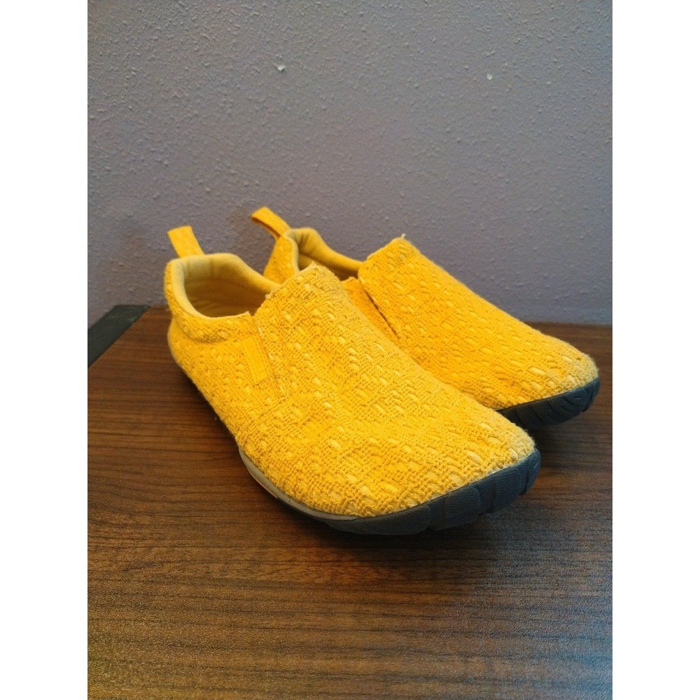 Merrell Barefoot Life Jungle Glove Yolk Yellow Lace Shoes Vibram Sole Size 8.5